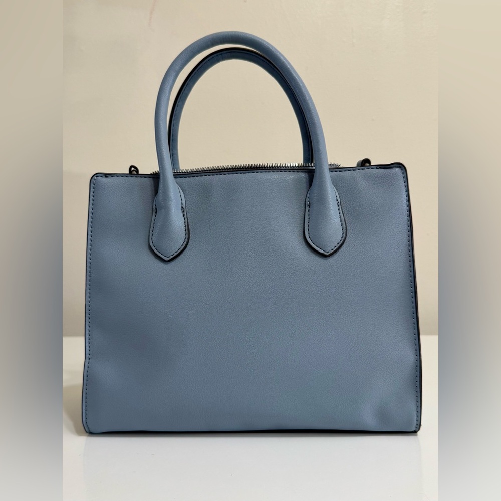 👜 Nine West Aidenne Satchel Purse – Dusty Blue - Picture 4 of 10